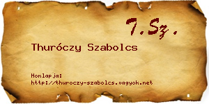 Thuróczy Szabolcs névjegykártya